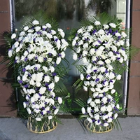 Темно -зеленый, 1 пара похоронных корзин