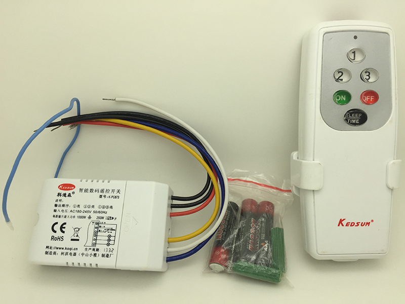  Cordison intelligent digital remote control switch three-way remote control switch K-PC873
