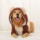 Собачья одежда осенью и зимним лабрадо зимнее зимние зимние золотые волосы большие собаки Большая собака с четырьмя лежащими животными