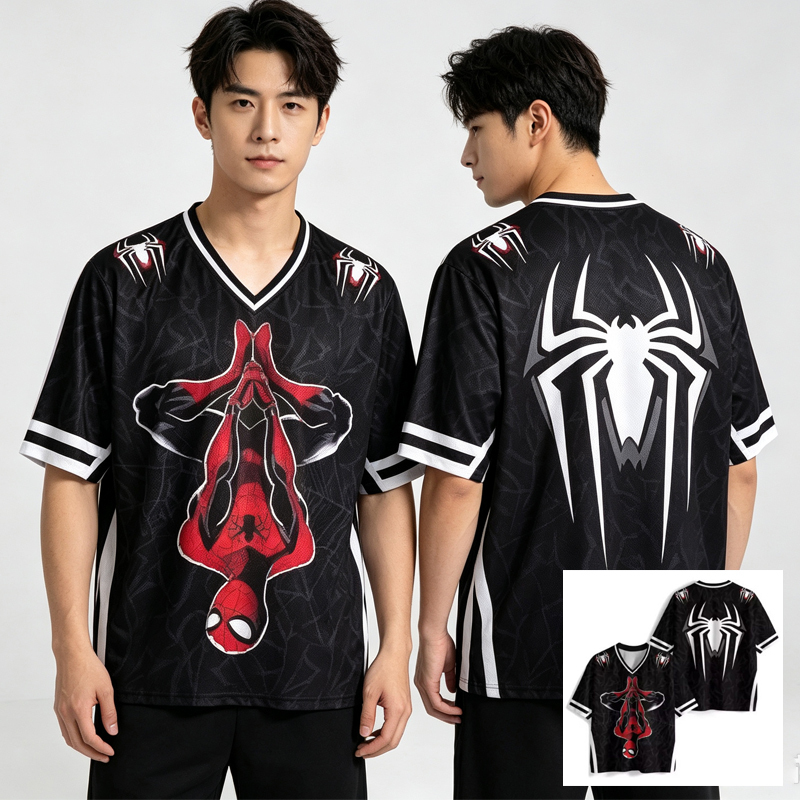 Spider-Man T-Shirt Marvel Superhero Merchandise 3D Printed Short-Sleeved Summer Men's American Style Casual T-Shirt Spider-Man T-Shirt Marvel Superhero Merchandise 3D Printed Short-Sleeved Summer Men's American Style Casual T-Shirt