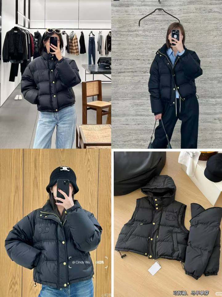 Пуховик на заказ g0682  cl同款新款袖可脱卸双穿羽绒服