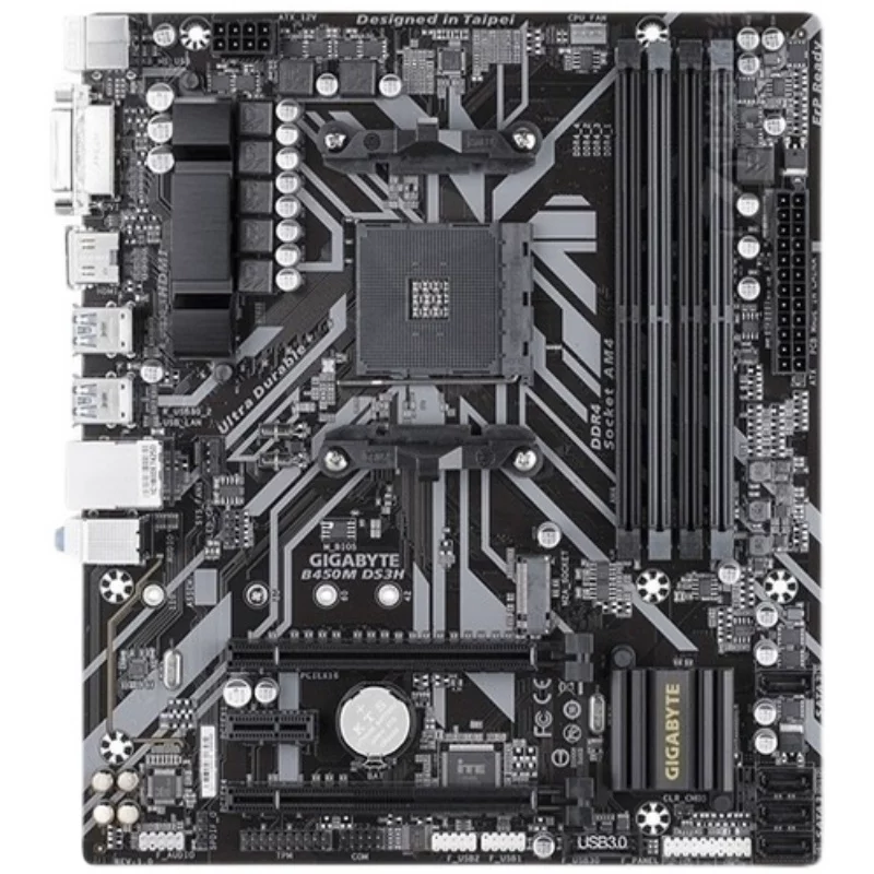 Материнская плата Gigabyte A320 B350 B450 A520 AM4 DDR4 поколения R5 1-5 поколения новая трехлетняя Mingsui