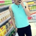 Áo vest nam cotton mỏng mùa hè phiên bản Hàn Quốc của quần bó sát thể thao bó sát áo thun thun tay áo thun không tay - Lót áo lót nam sát nách Lót