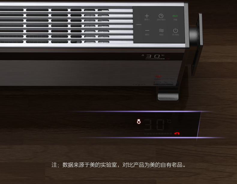 德国红点奖 美的 智能踢脚线取暖器 1600W ECO智能控温 图26