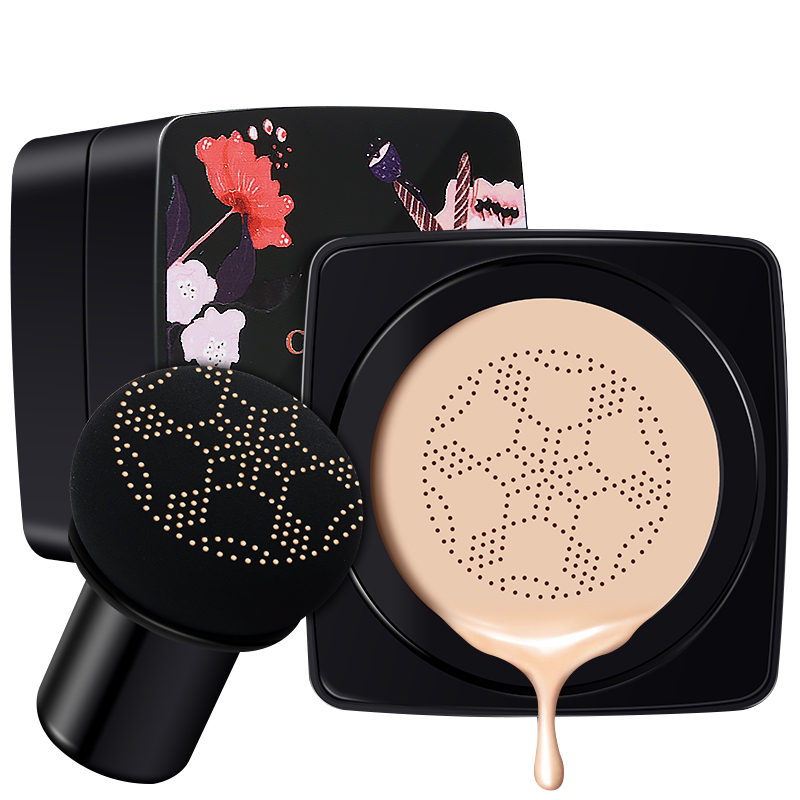 4季彩吧蘑菇头网红气垫bb霜保湿遮瑕强粉底液隔离素颜cc霜裸妆 女