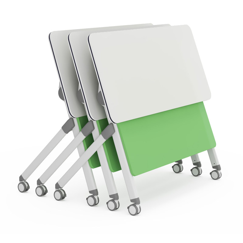 Senti oval splicing combination conference table, fan-shaped folding desk, multi-functional rectangular training table