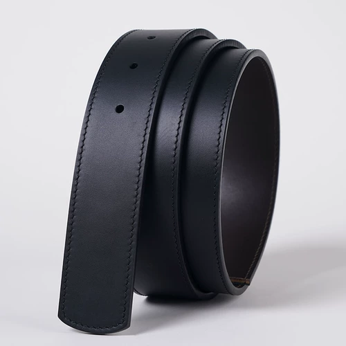 Мужской ремень, булавка, двусторонная кожаная пряжка, из натуральной кожи