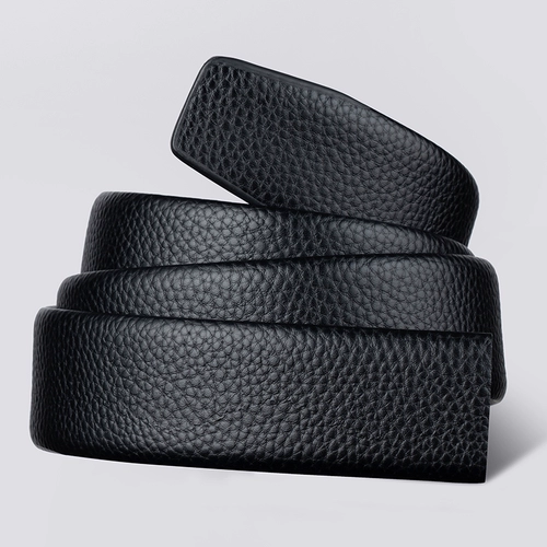 Длинный кожаный ремень, из натуральной кожи, канавка