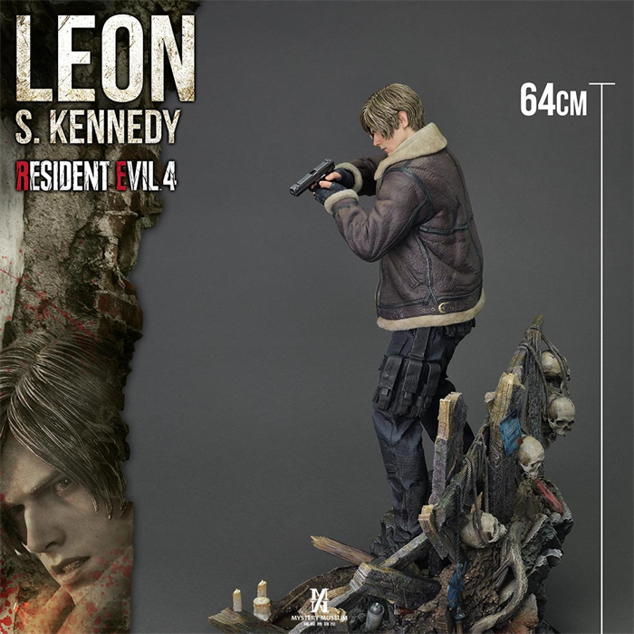 Prime 1 Studio P1S Resident Evil 4 Leon Vs. Chainsaw Man Statue
