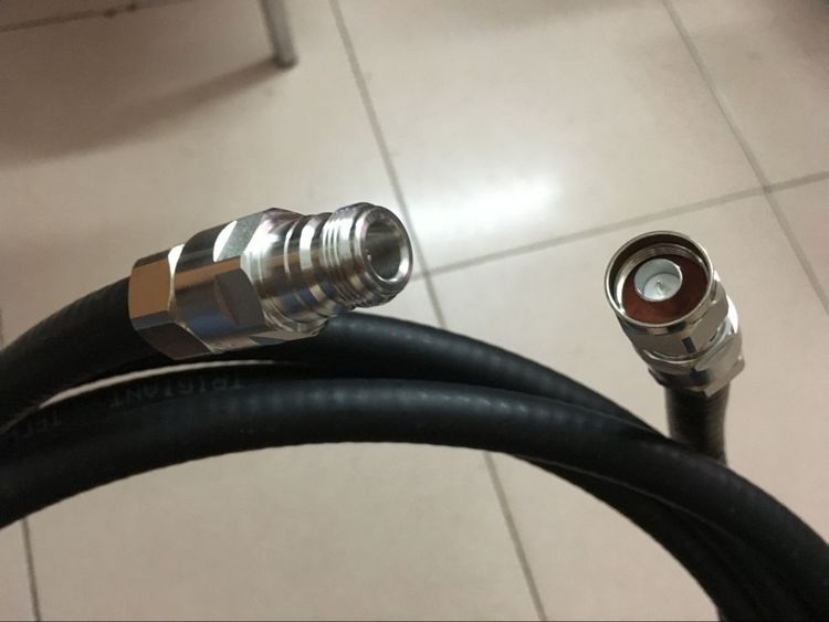 50-12 jumper 1 2 feeder cable N male inner screw inner pin to N female outer screw inner hole connection jumper