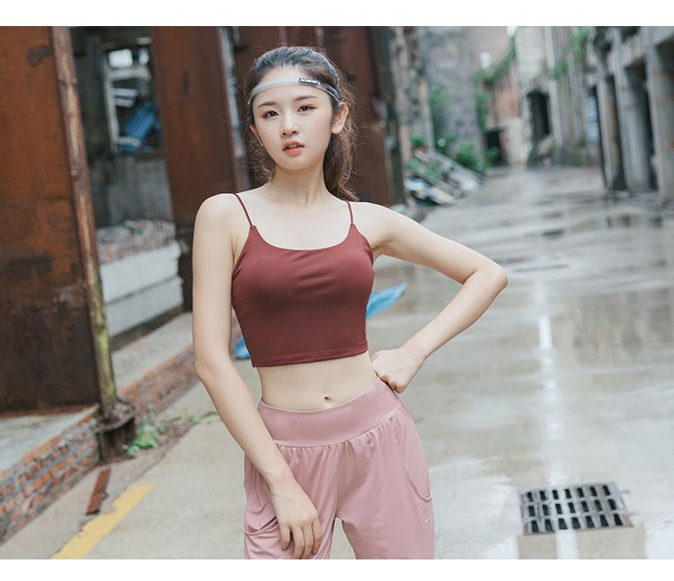 [100 trừ 30] sốc hấp thụ yoga yếm nữ có thể mặc một chiếc thắt lưng mỏng gợi cảm đồ lót thể thao đồ lót ao nguc the thao
