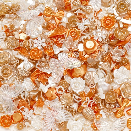 Кремовый чехол для телефона с бабочкой, набор материалов ручной работы, барсетка, аксессуар с аксессуарами, в цветочек, DIY