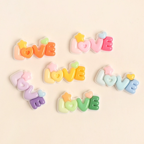 Мультяшный кремовый чехол для телефона с буквами, заколка для волос ручной работы, аксессуар, аксессуары, градиент