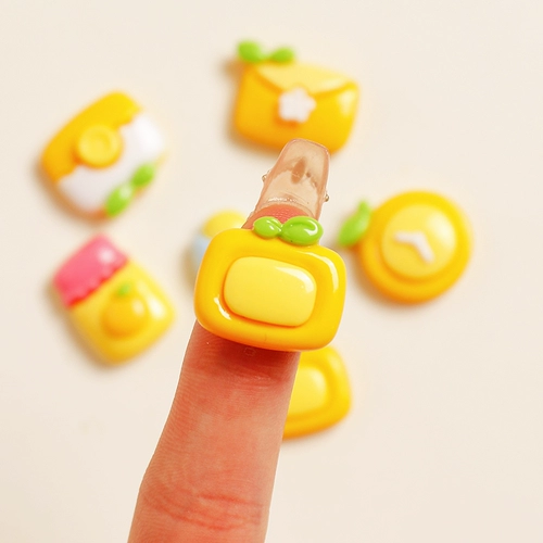 Мультяшные желтые часы, кремовый чехол для телефона ручной работы, аксессуар, аксессуары