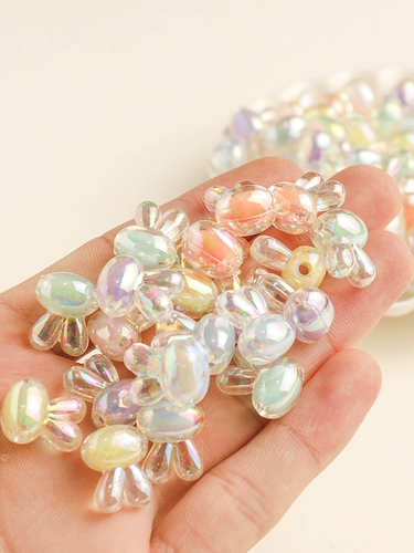 Прозрачный кремовый чехол для телефона с бусинами, набор материалов ручной работы, барсетка, аксессуар для волос с аксессуарами, «сделай сам»