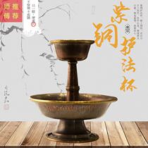 New Nepalese hand-made bronze gold-plated cup for the Tantra practice instrument for the Buddha Buddha