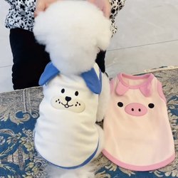 2024 New Pet Dog Spring and Autumn Thermal Vest for Small Dogs Like Teddy, Pomeranian, Bichon, and Yorkshire Terrier