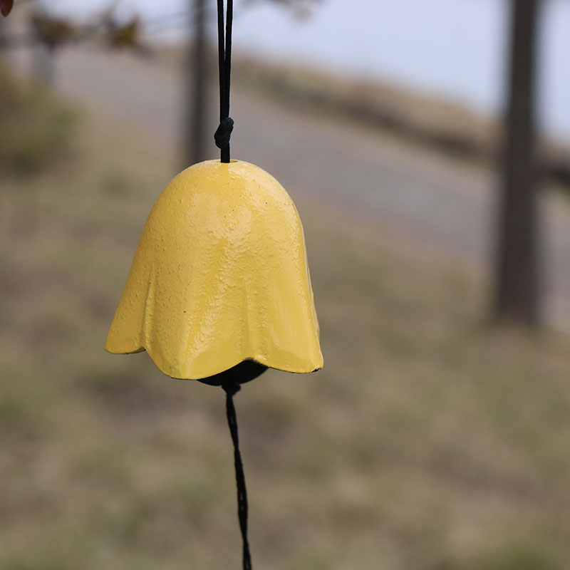 Japanese-style cast iron courtyard outdoor wind chime balcony hanging ornaments and wind pendant retro iron bell door doorbell