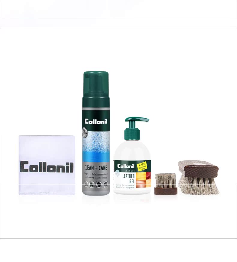chai xịt làm sạch túi da	 Collonil da làm sạch và bảo trì bộ dụng cụ da khử trùng da chăm sóc da dầu túi da làm sạch - Nội thất / Chăm sóc da nước lau giày vải