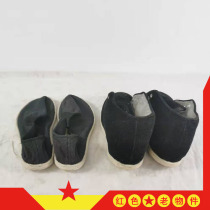 Folk custom old objects old-fashioned cloth shoes pure handmade soles coarse cloth cotton shoes nostalgic collection second-hand props ornaments