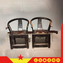 Folklore old objects Old China furniture wicket chair cap chair Top chair Solid wooden chair collection