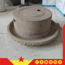 Folk custom old objects nostalgic collection hand-cranked old stone mill rural old stone mill folk small stone mill old stone ornaments