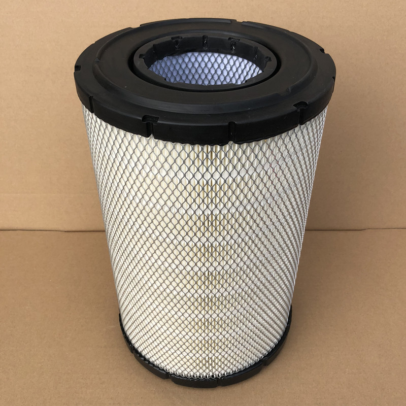 Hot pin air compressor double core air filter 537702321210 air filter core P821938 filter black glue lid