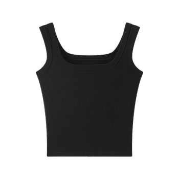 American wide shoulder cover breast sling vest for women with thin summer slim fit simple and fashionable base top