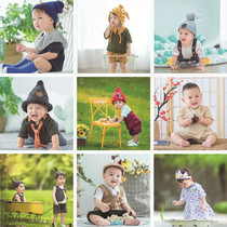 2019 New Korean version of 100 days old male and female children photography clothing studio modeling clothing photography clothing