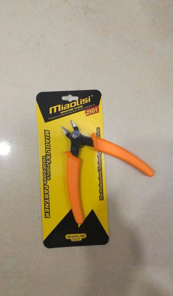Electronic flat pliers cut pliers (MiaoLiSi-2501) 5 inch electronic sheared plastic pliers flat pliers