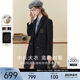 Wool coat women's woolen coat mid-length kbne2023 autumn and winter new college style high-end woolen clothing for women