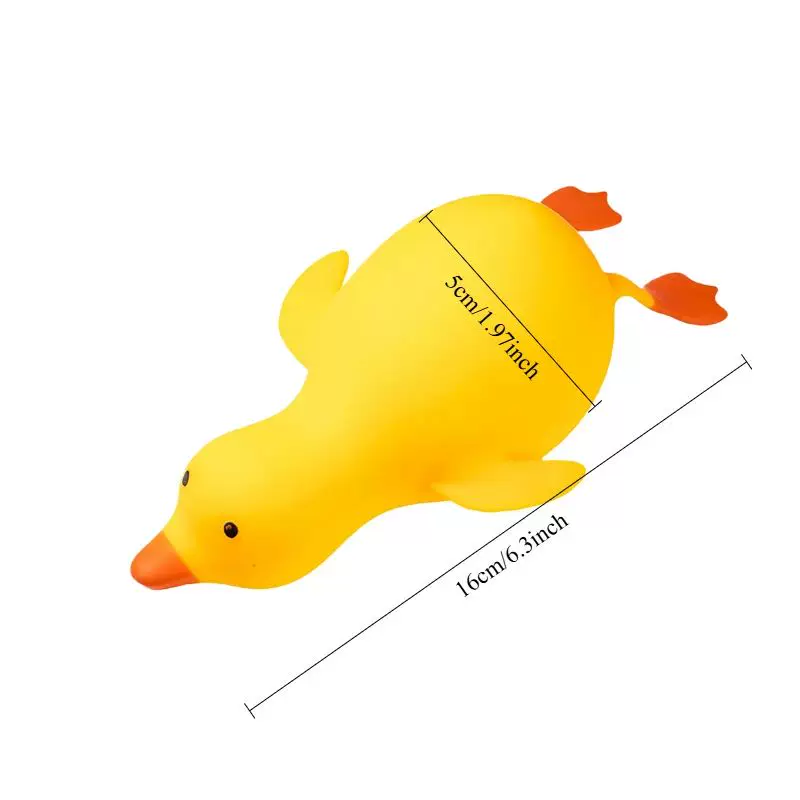 Антистресс-утка squishy, мягкая для сжатия, маленькая 21×17×3 см