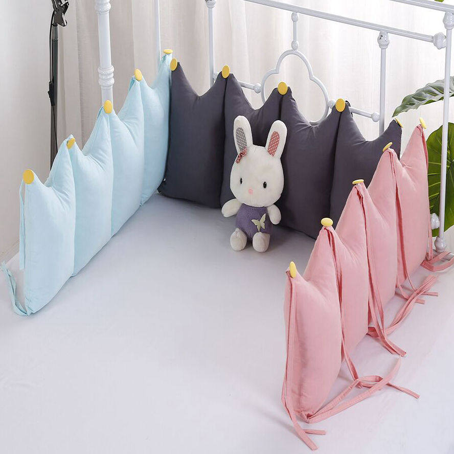 Custom cotton bedding baby anti-touch removable baby bed head large newborn crib fence