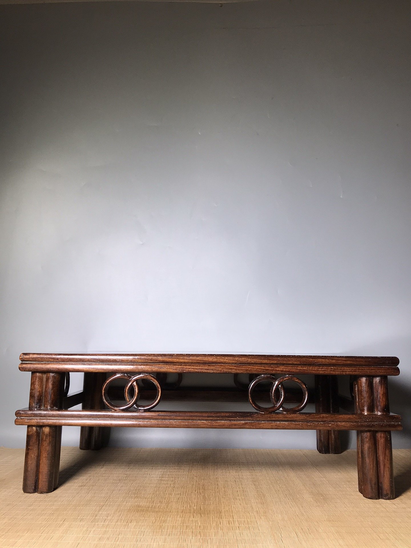 Antique Miscellaneous Collection Woodware Collection Collection Rosewood Cow Hair Pattern Plain Table