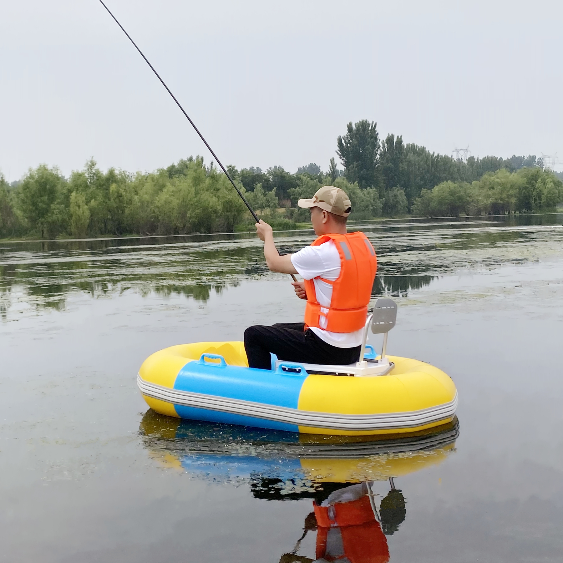 New thickened inflatable fishing boat abrasion resistant, portable folding and folding drift lower mesh Nest Kayaking Kayak Tailor