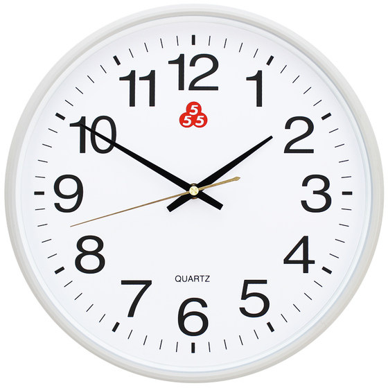 Shanghai Sanwu Brand 555 Wall Clock Modern Minimalist Clock for Living Room Home Use Silent Quartz Clock Light Luxury Creative