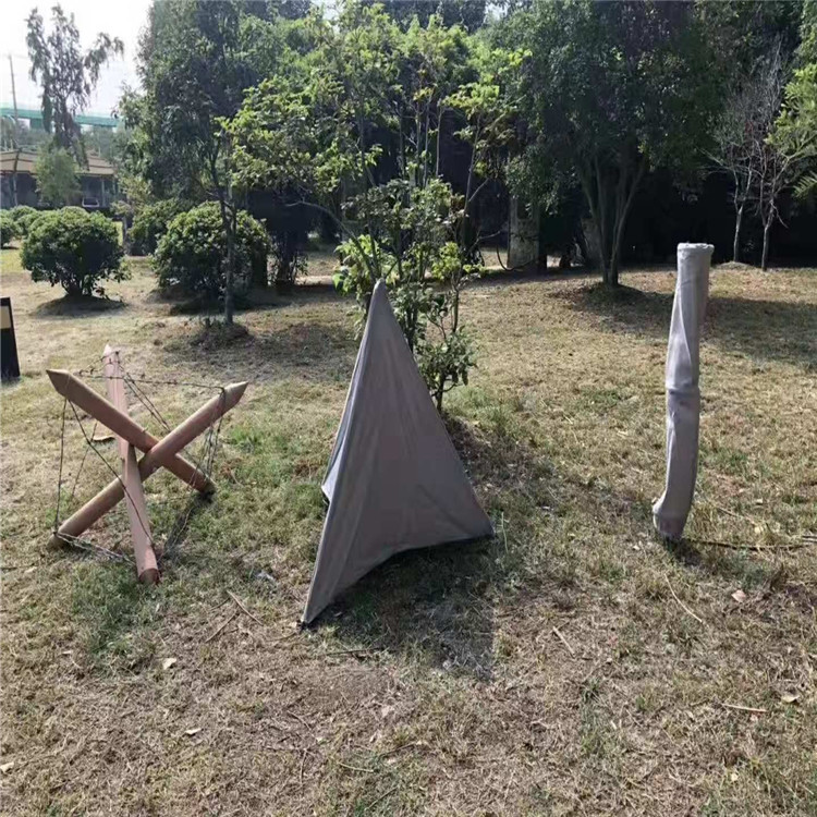 Outdoor Tactical Training Mock Anti-tank Triangle Cone Fold Analog Triangle Cone Anti White Folding Tripod-Taobao