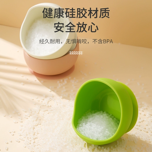 Детская силиконовая обеденная тарелка для тренировок для еды, посуда для кормления, защита при падении, защита от ожогов