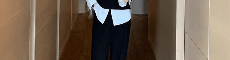 Женская жилетка 毛衣马甲背心衬衫两件套女衬衣春季2025新款搭配叠穿马夹针织上衣