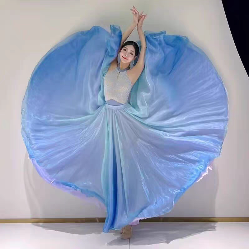 Mengxia Original Jiangshang Wengfengyin 720 Dance Modern Dance Classical Dance Large Swing Skirt Jiangnan Feiyan Original Skirt
