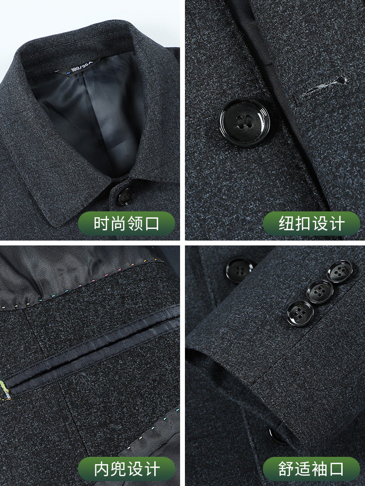 Spring autumn jacket for leisure, for middle age