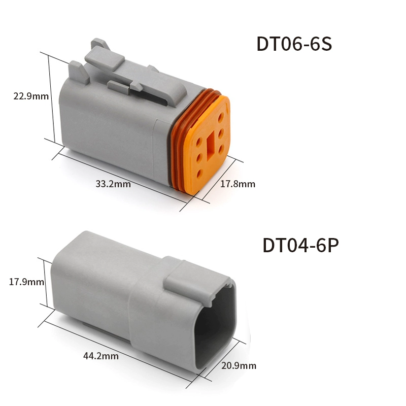 đầu nối dây điện chống nước DEUTSCH DT06-2S Đầu nối DEUTSCH DT04-2P đầu nối dây điện ô tô phích cắm nam và nữ chống nước cút nối dây điện cút nối dây điện