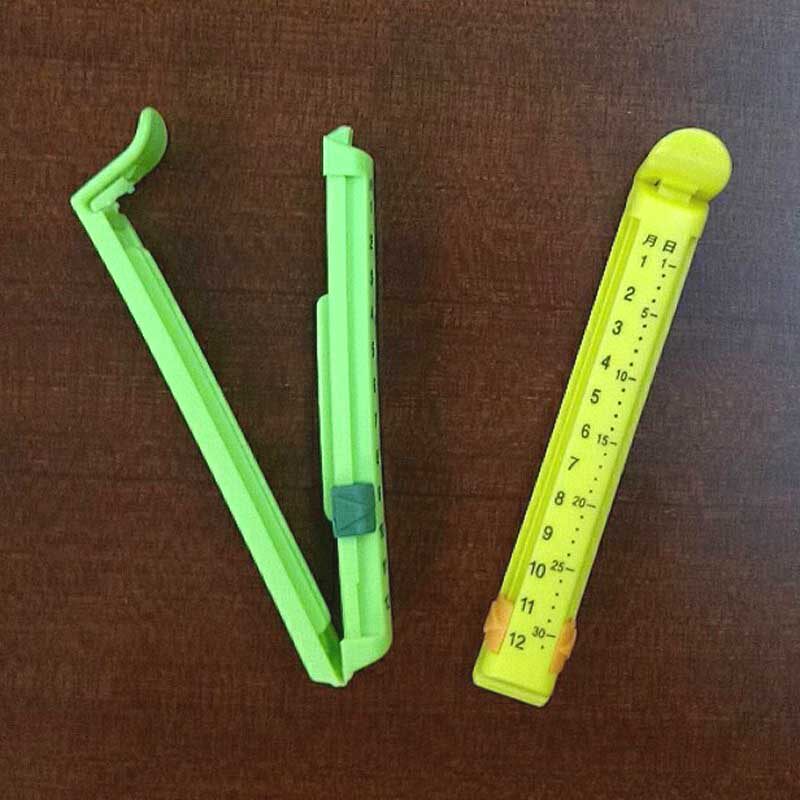 4 packs with date food sealing clip milk powder snack bag sealing clip moisture-proof plastic sealing bag clip shot 2 get 1 free