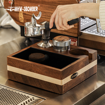MHW-3BOMBER bomber solid wood slag box household coffee machine bar knock slag box handle bracket powder seat
