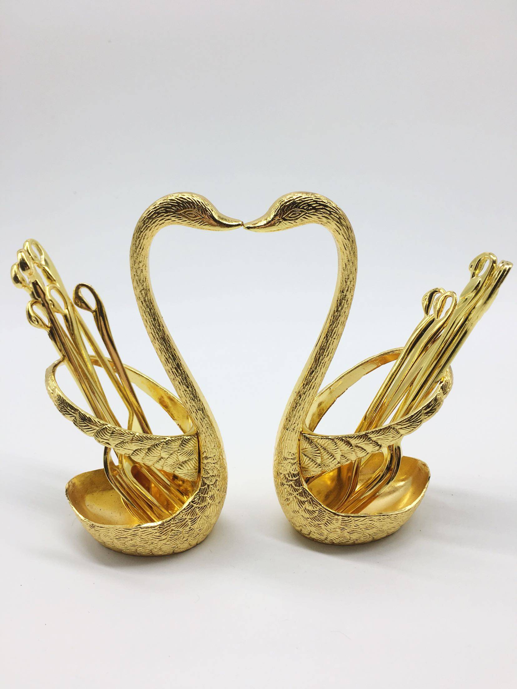 Fruit Fork Suit Russian Craft Gift Sentiment Pendulum for Swan Metal Independent 304 stainless steel