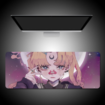 Super Japanese mouse mat girl girl computer tablemat large cute thickness keyboard pad