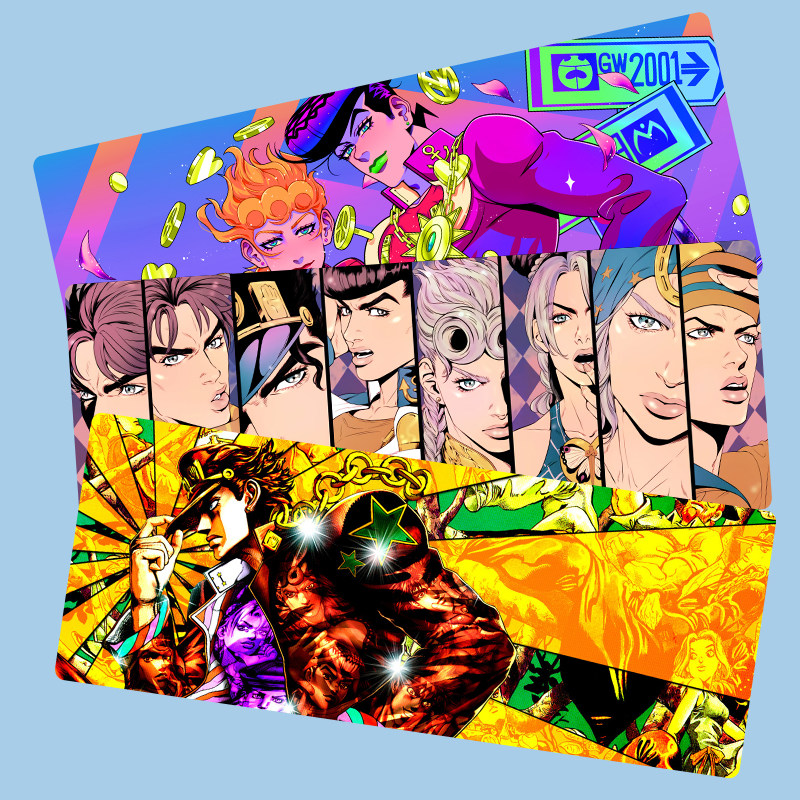 Mouse pad oversized JOJO's Bizarre Adventure surrounding custom-made anime two-dimensional computer desk pad Japanese keyboard pad
