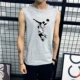 Áo vest nam mùa hè rộng rãi cotton thể thao áo len XL không tay quây áo thun xu hướng áo thể dục - Áo vest cotton vest nam trung niên