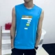 Áo vest nam mùa hè rộng rãi cotton thể thao áo len XL không tay quây áo thun xu hướng áo thể dục - Áo vest cotton vest nam trung niên