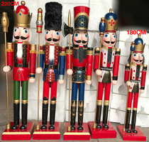 Big Swing Piece Mall Opening Beauty Chen Supplies 220CM Walnuts Clips Puppet Super Large Solid Wood Handicraft